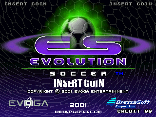 Evolution Soccer Title Screen